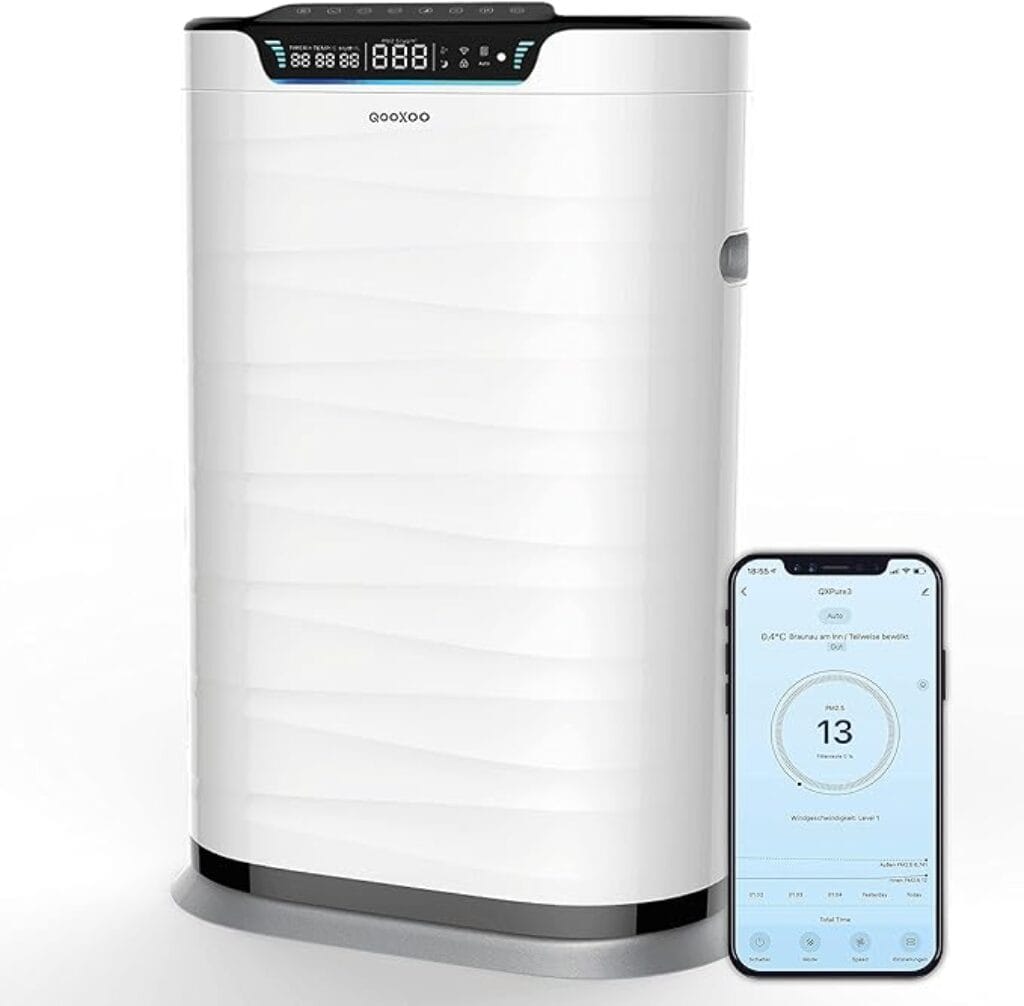 QXPure9 Purificateur d'air portable - CADR 600 m³/h