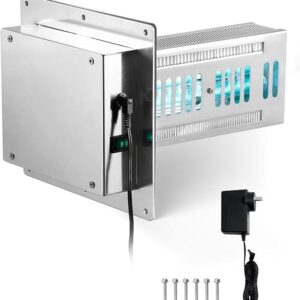 VEVOR Purificateur d'air conduit CVC UV & charbon 18W