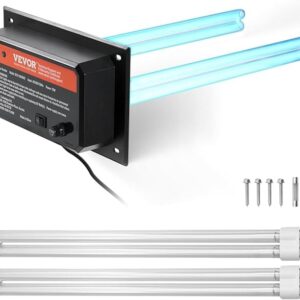 VEVOR Purificateur d'air conduit CVC double lampe UV 72W