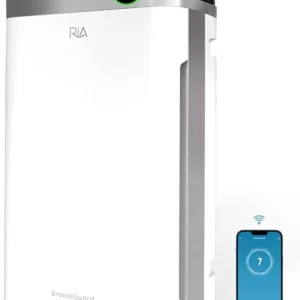 BreezeGuard performance industrielle 2500 m². Protection 7 couches: HEPA 13