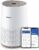 Philips Série 600 Purificateur d’air (AC0650/10) – ultra-silencieux et économe en énergie, efficace contre les allergies, filtre HEPA élimine 99,97% des polluants, jusqu’à 44m², contrôle via app, Blanc